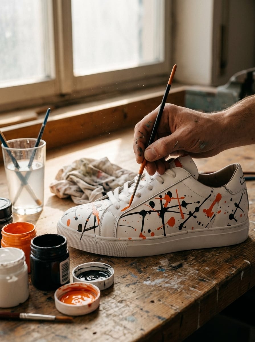 Canvas Studios Signal - Handbemalter Premium Sneaker